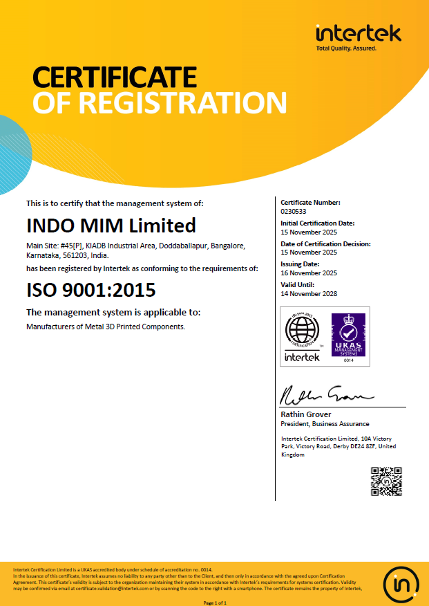 ISO 9001 -3D Printing ISO 9001 -3D Printing