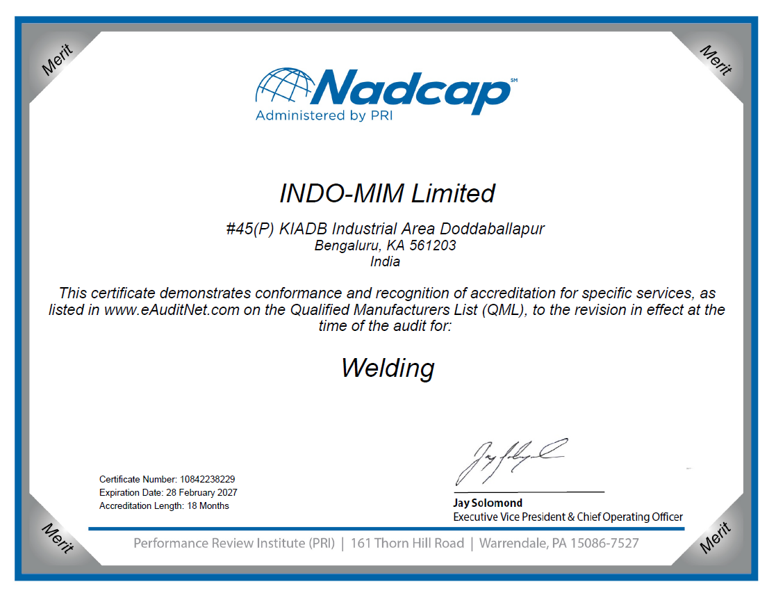 Nadcap Welding Nadcap Welding